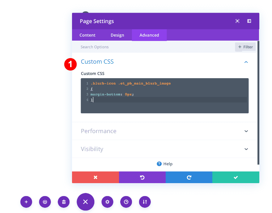 add CSS to page settings