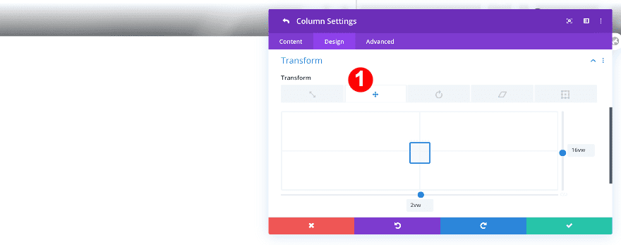 adjust column settings