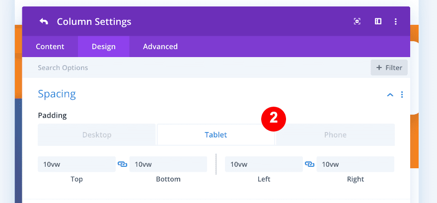 adjust padding for column three on mobile