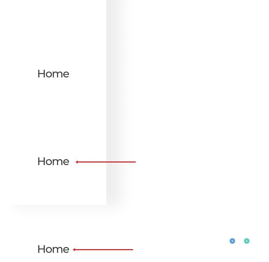 column side navigation