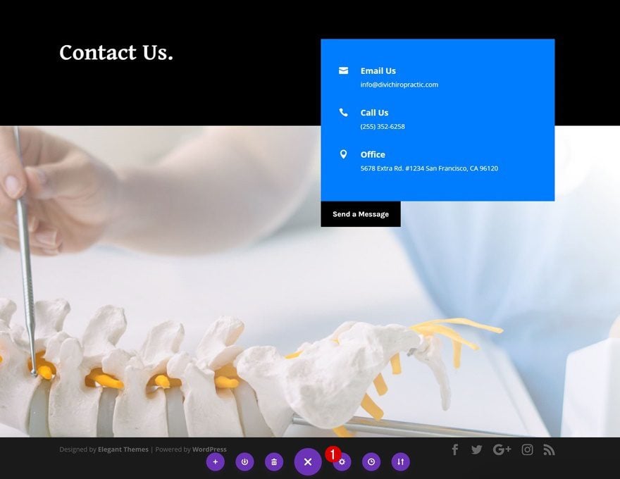 fixed contact form