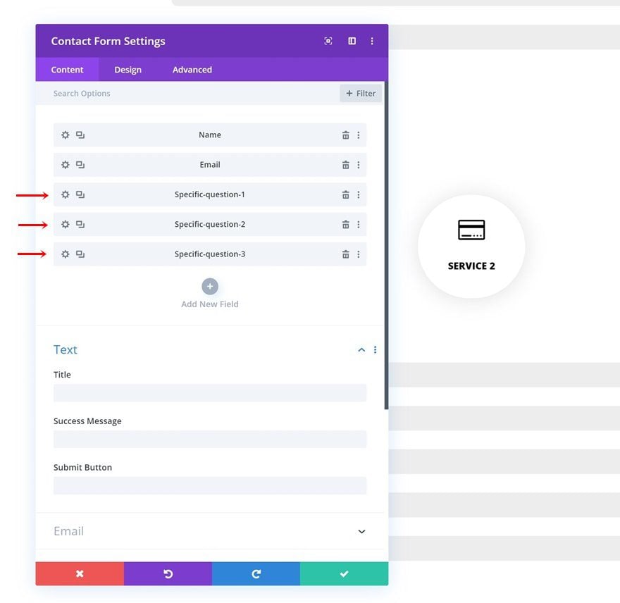 targeted contact forms