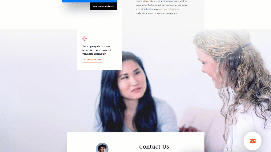 fixed contact form