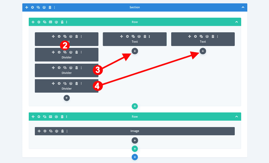 duplicate dividers and drag