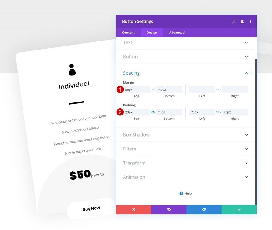 column pricing plans