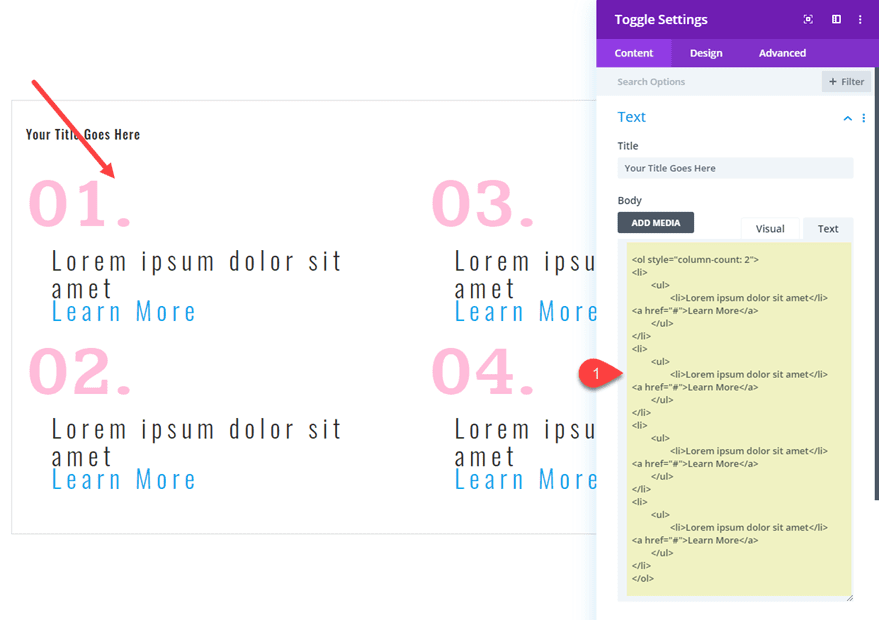 divi list styles