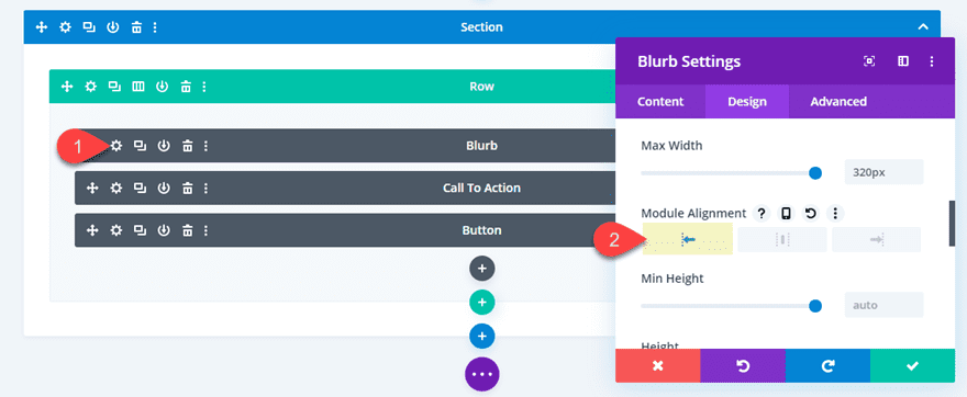 divi pop out service descriptions