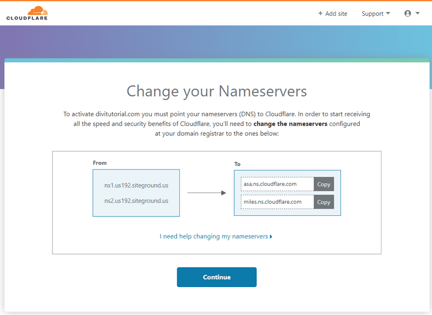 cloudflare setup