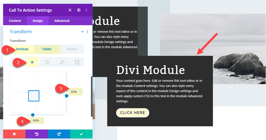 stagger divi columns and modules