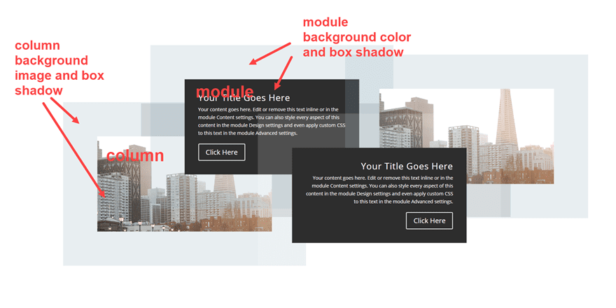 stagger divi columns and modules