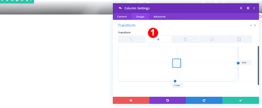 transform translate column 2