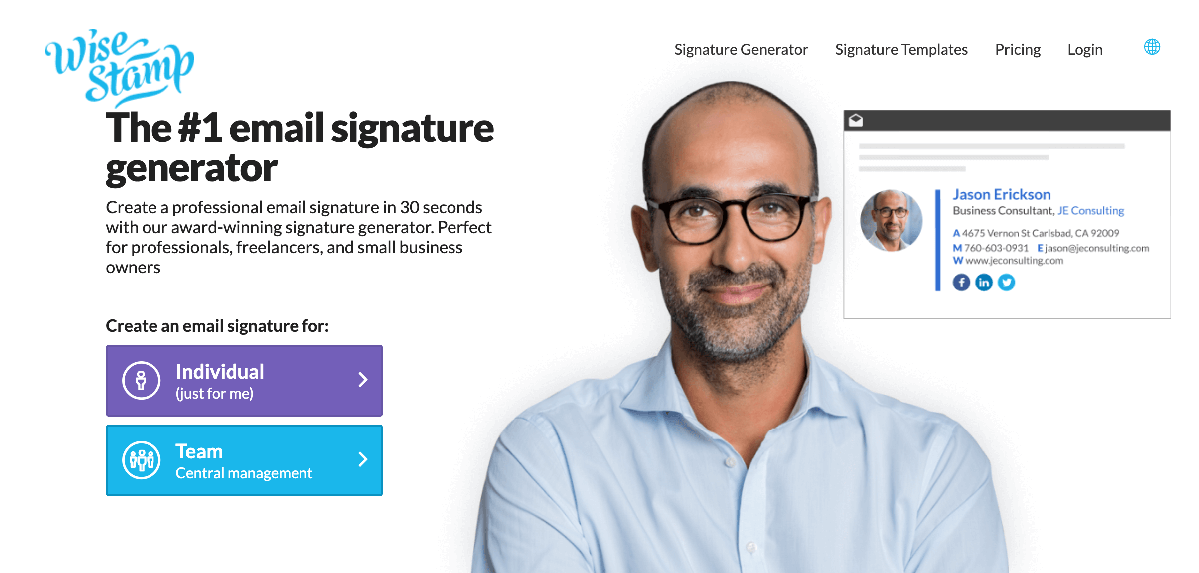 Animated GIF Email Signature Maker by WiseStamp