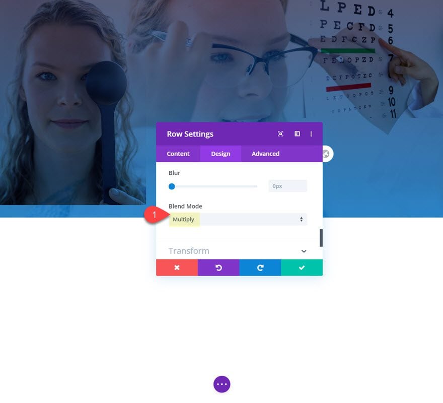 blend images in divi