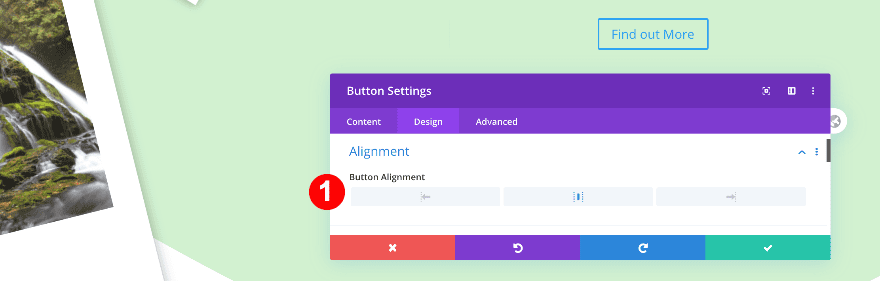 button alignment