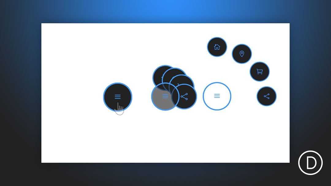 How to Create a Circular Icon Menu that Expands on Click in Divi