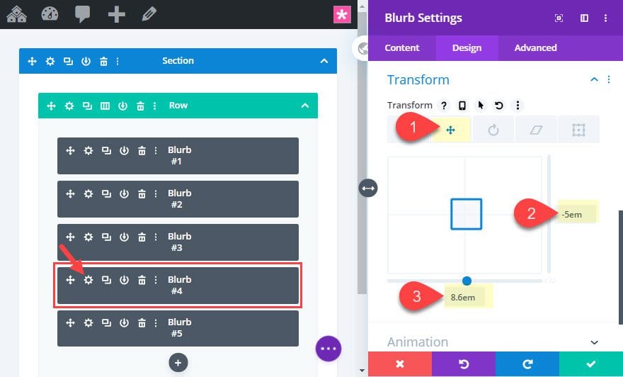 divi circular icon menu