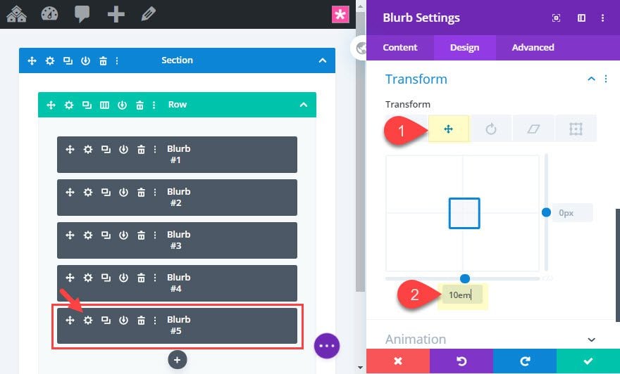 divi circular icon menu