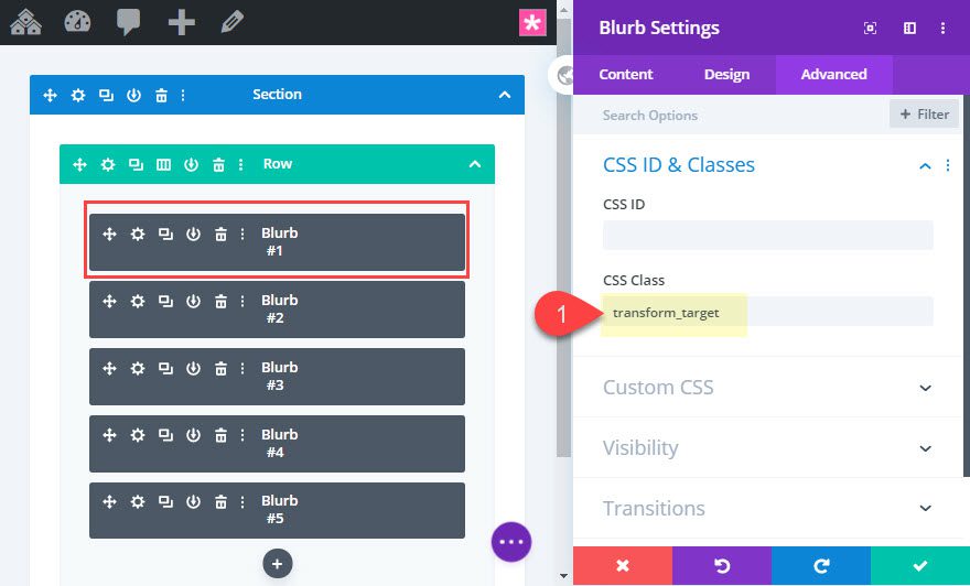 divi circular icon menu