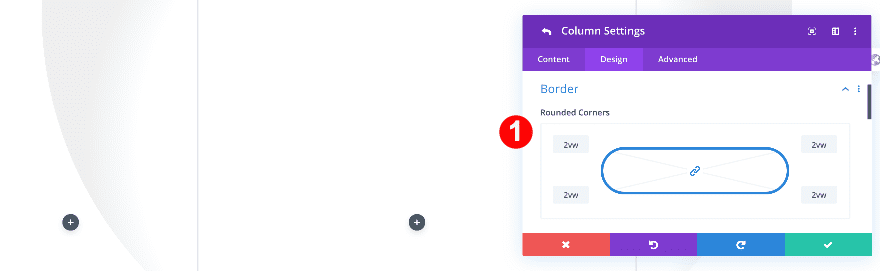 column border settings