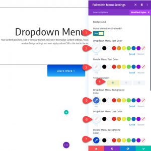 How to Create a Dropdown Menu Button Using Divi's Fullwidth Menu Module