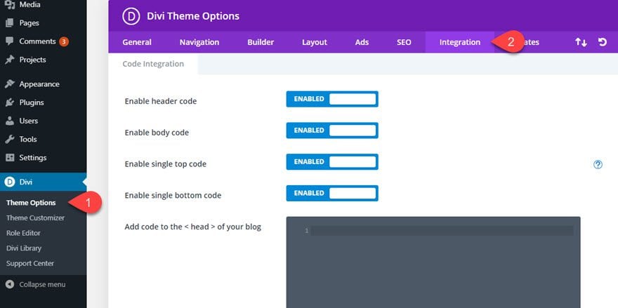 divi javascript snippets