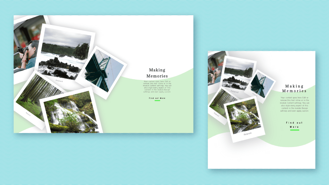 Creating a Polaroid Hero Section with Divi’s Transform Options