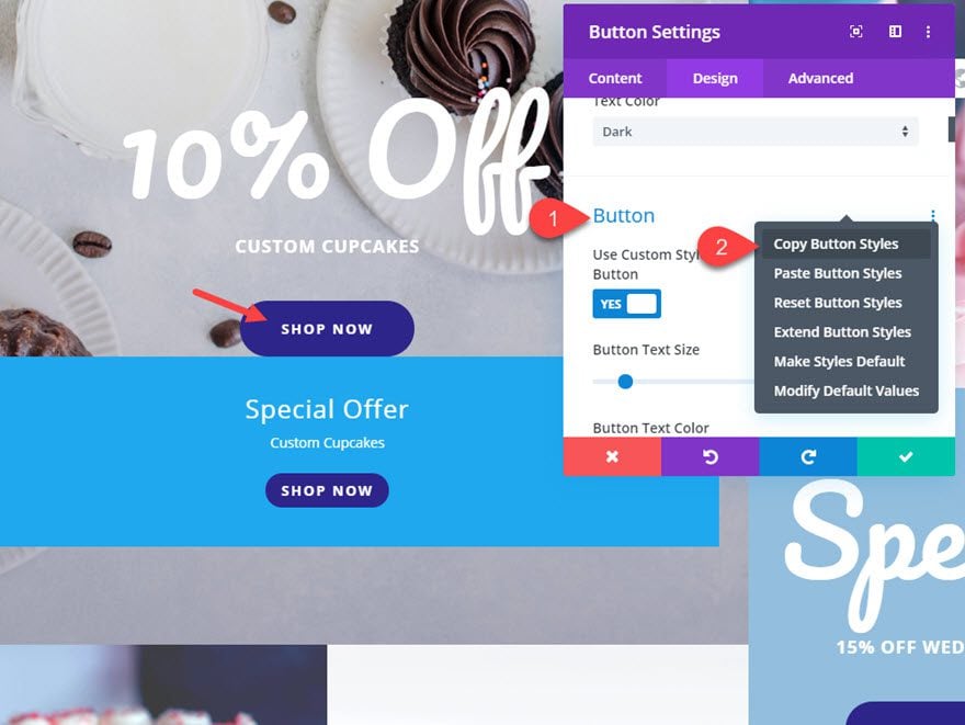 divi change content on hover