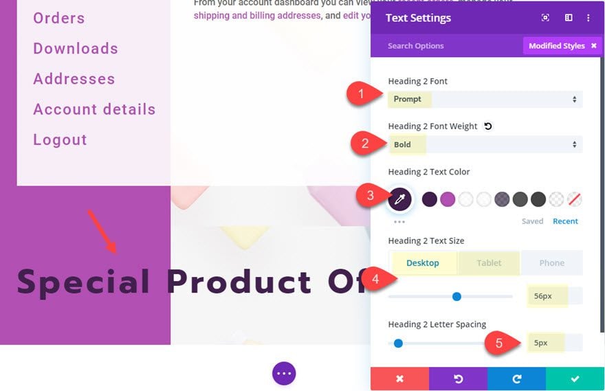 divi featured product section