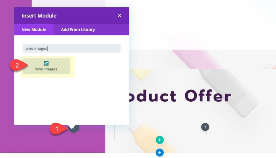 divi featured product section