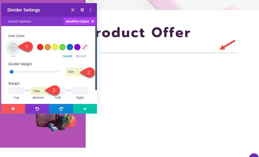 divi featured product section