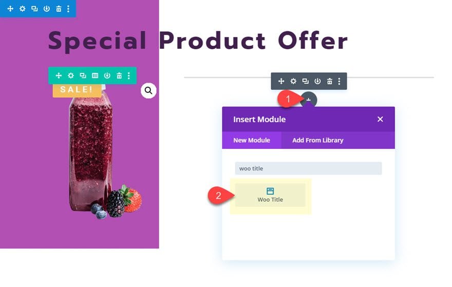 divi featured product section