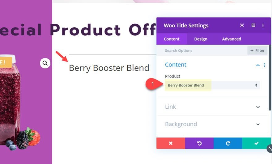 divi featured product section