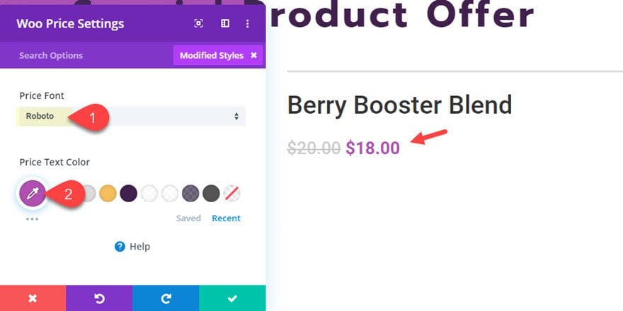 divi featured product section