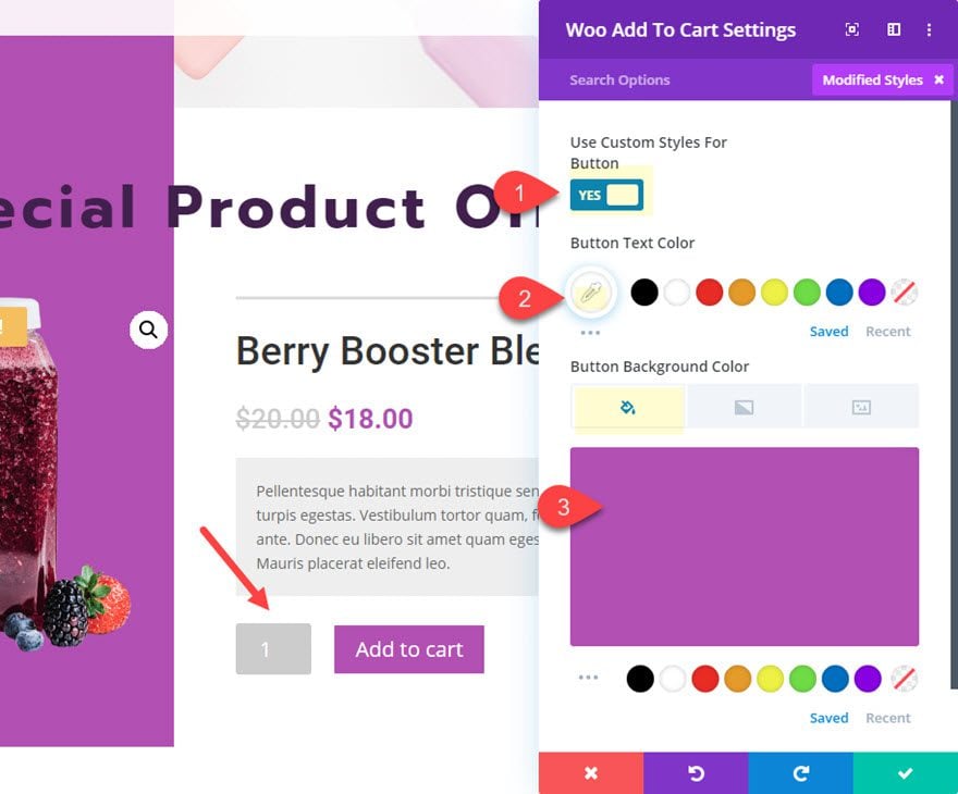 divi featured product section