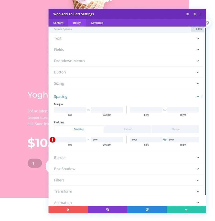 product grid