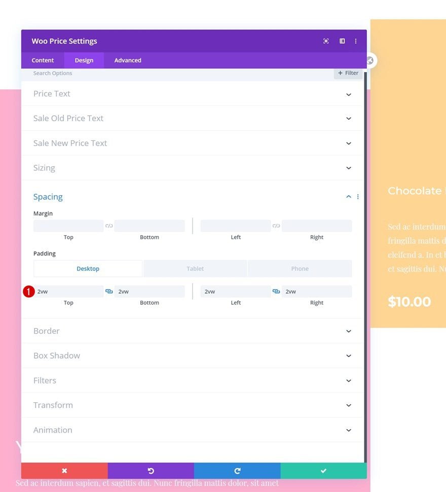 product grid