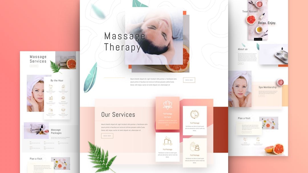 Get a FREE Massage Therapy Layout Pack for Divi