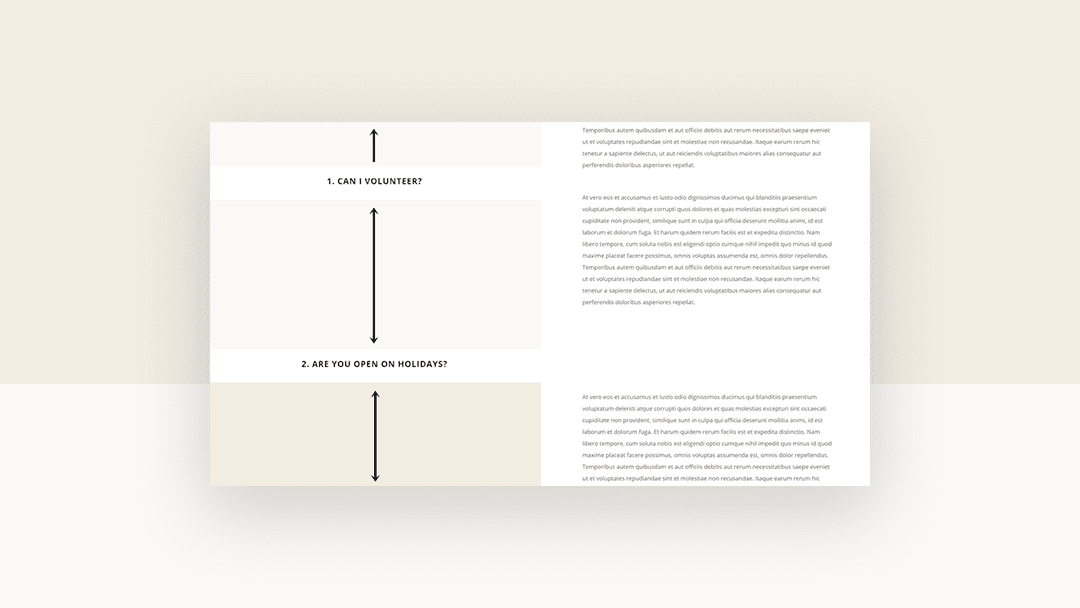 How to Add Interchanging Sticky Questions to Your FAQ Design with Divi