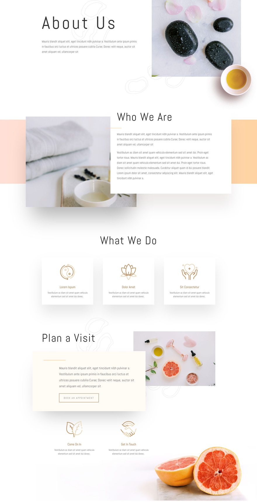 divi massage therapy layout pack
