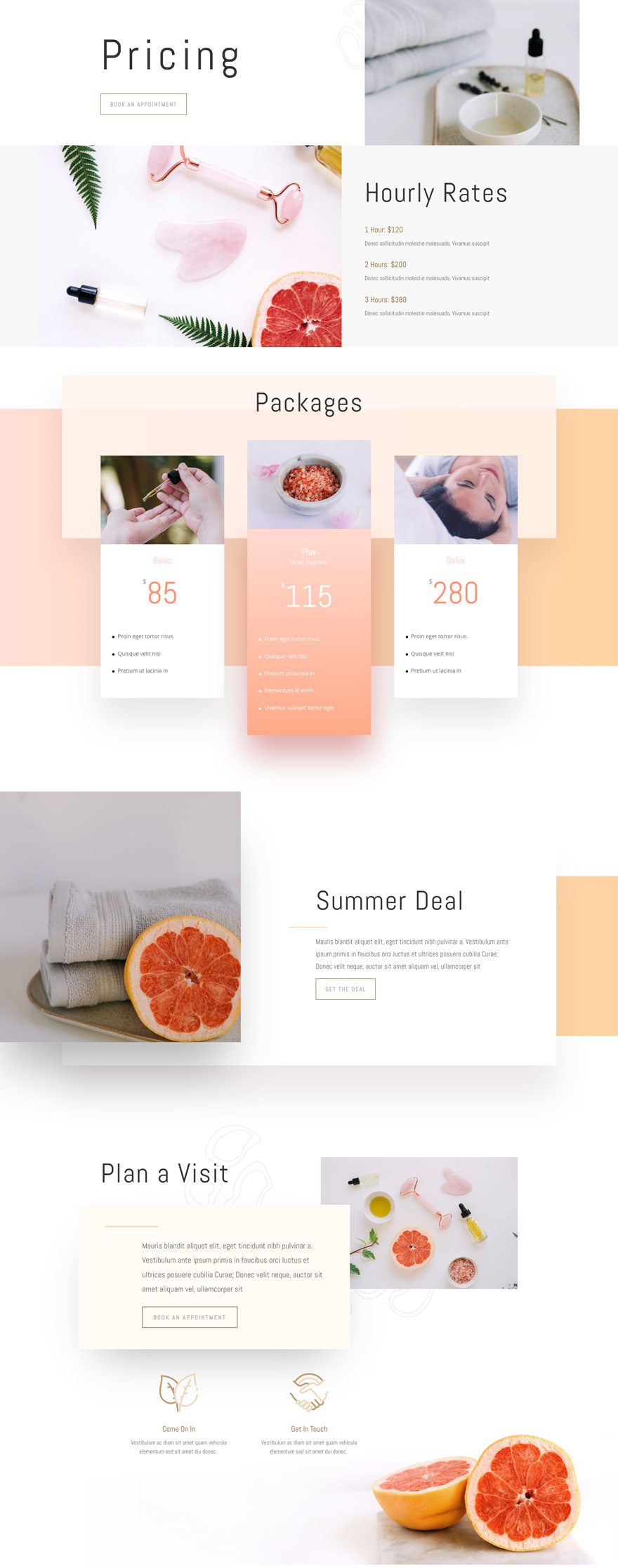 divi massage therapy layout pack