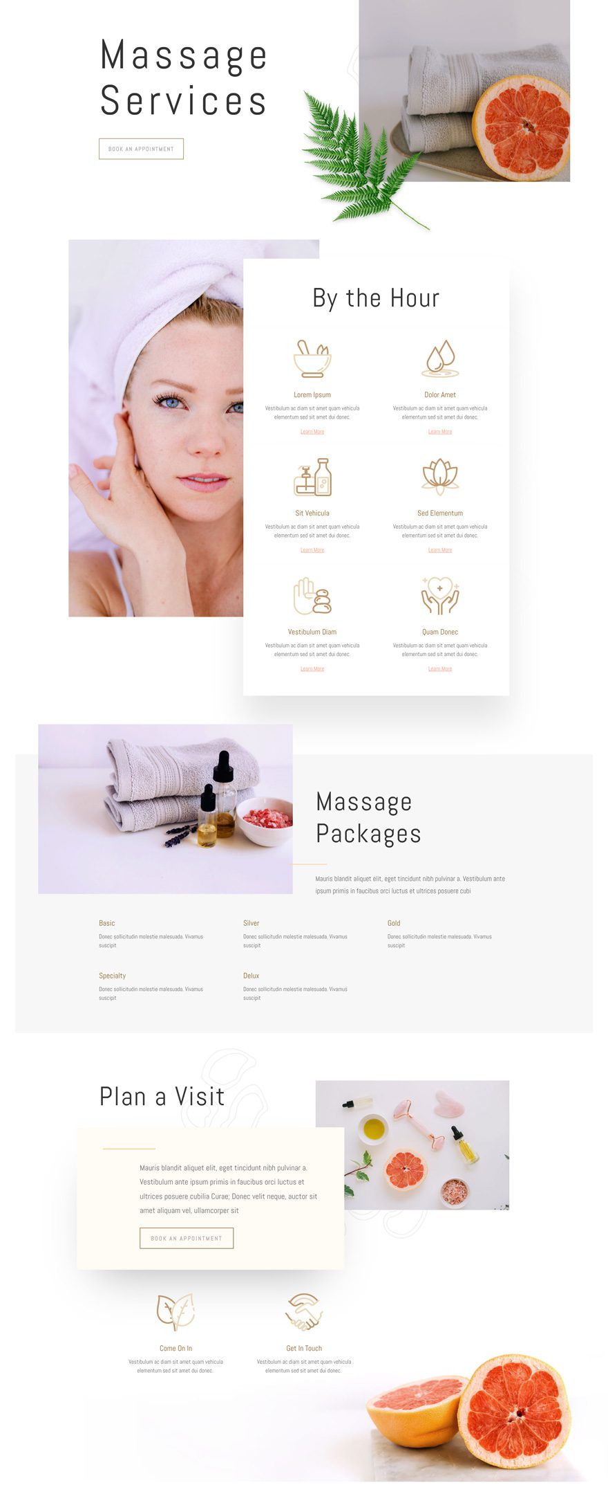 divi massage therapy layout pack