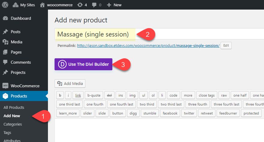 divi product info accordion