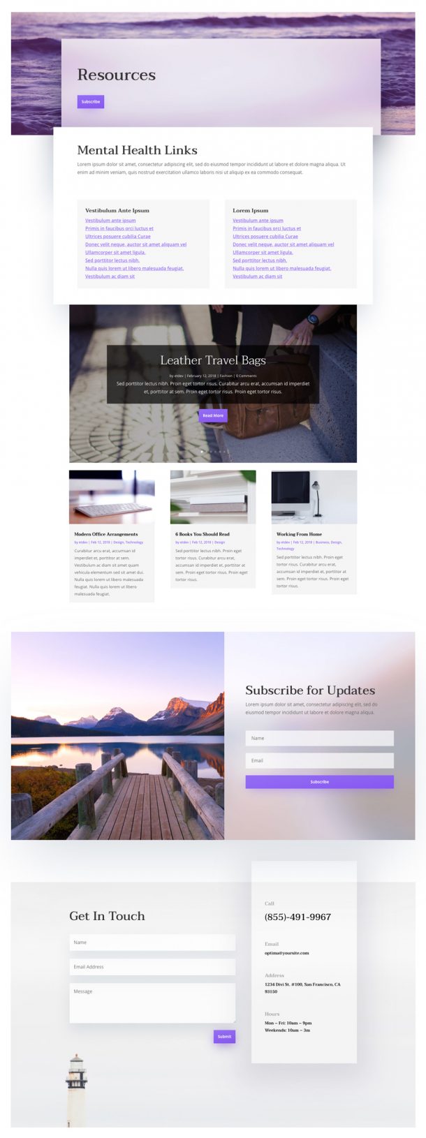 Get a FREE Psychologist Layout Pack for Divi