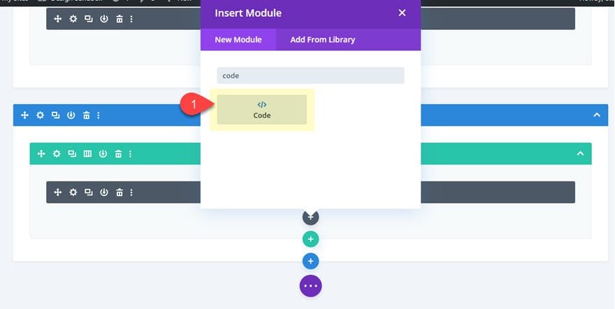 divi segmented circular menu