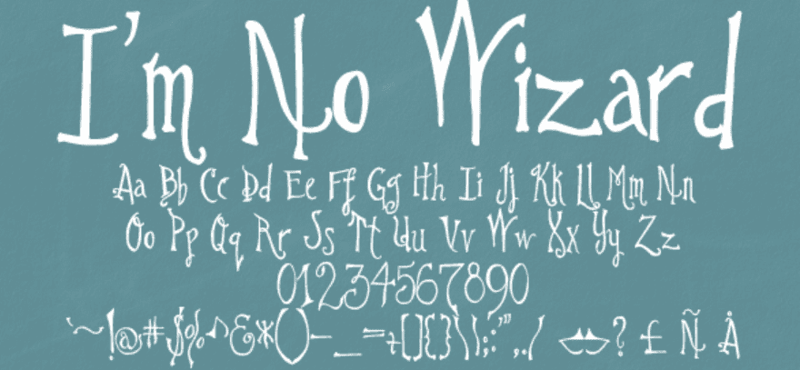 write in harry potter font