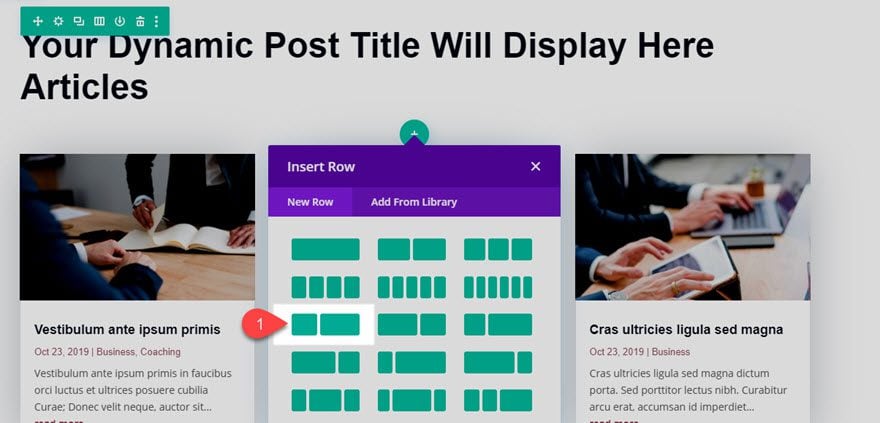 divi category page template