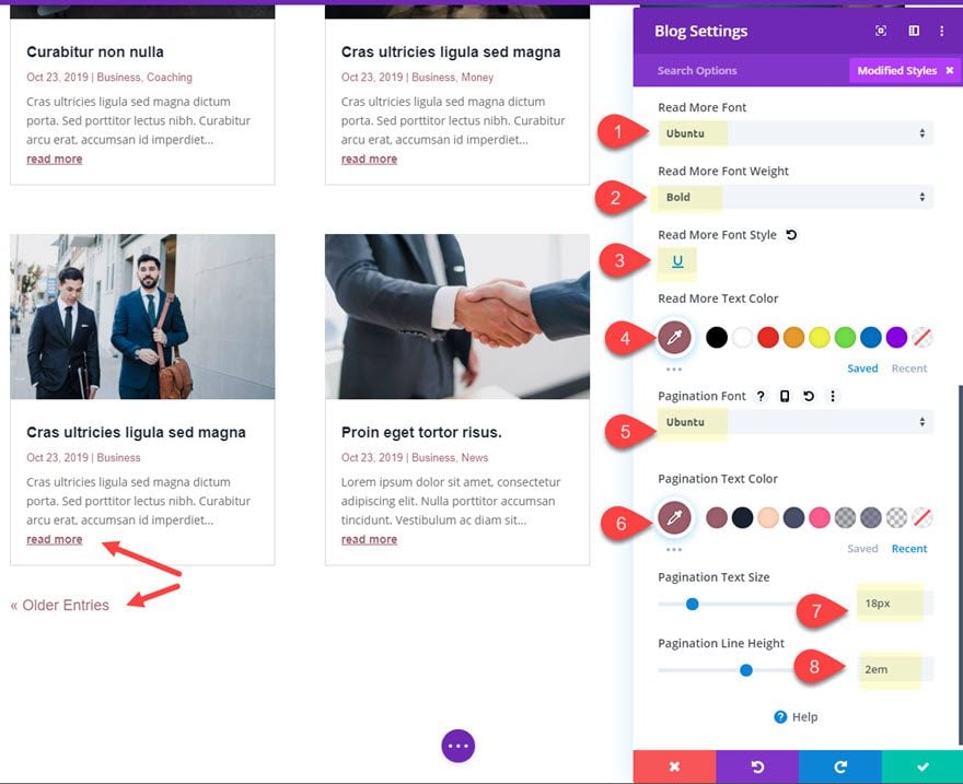 divi category page template