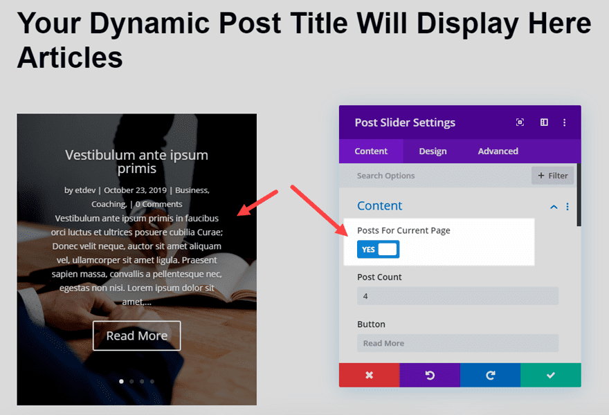 divi category page template