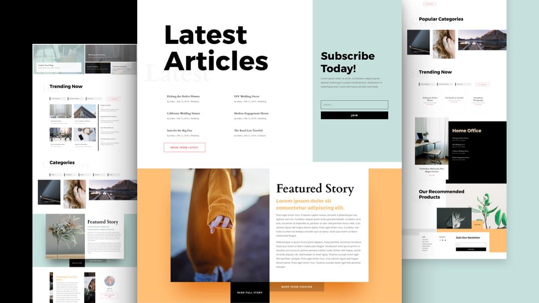 Get A Free Magazine Layout Pack For Divi Elegant Themes Blog