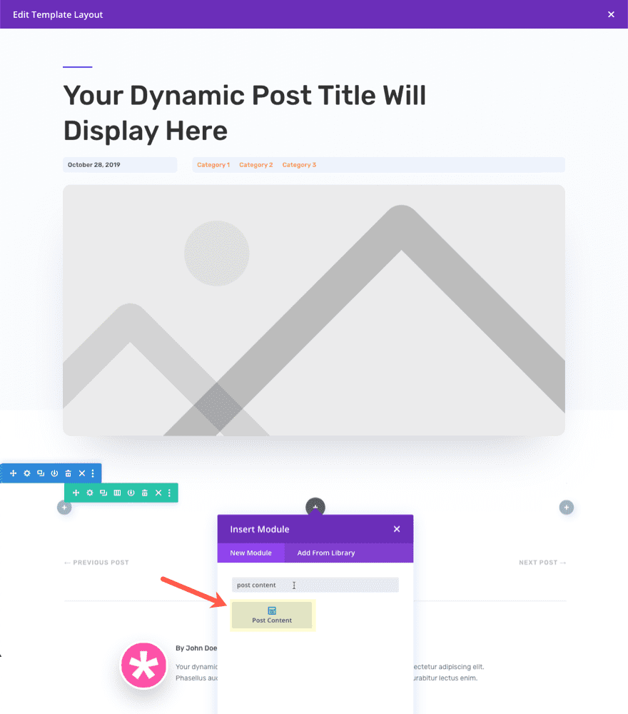 Divi Post Content Module